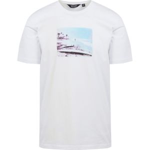 Regatta Heren Cline VIII Strand T-Shirt (M) (Wit)