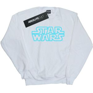 Star Wars Heren Neon Sign Logo Sweatshirt (XL) (Wit)