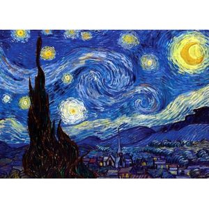 Kleine puzzel - Vincent van Gogh: Sterrennacht, 99 stukjes