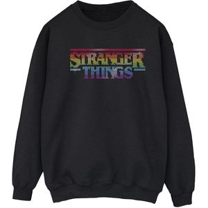 Netflix Womens/Ladies Stranger Things Rainbow Dot Logo Sweatshirt