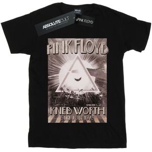 Pink Floyd Meisjes Knebworth Poster Katoenen T-Shirt (140-146) (Zwart)