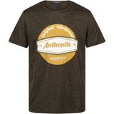 Regatta Heren origineel vochtafvoerend T-shirt (S) (Donkere Khaki Marl)