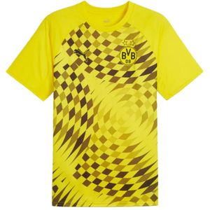 Puma Borussia Dortmund 23/24 Prematch Short Sleeve T-shirt Geel XL