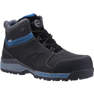 Albatros Heren Tofane CTX Mid S3 Leren Veiligheidslaarzen (45 EU) (ZWART/BLAUW)