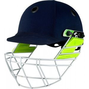 Kookaburra Heren Pro 600F Cricket Helm (XS - S) (Blauw/Groen/Zilver)