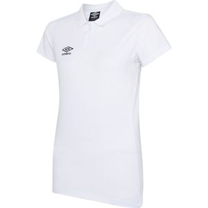 Umbro Dames/Dames Club Essential Poloshirt (40 DE) (Wit/zwart)