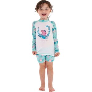 Regatta Kinder/Kinder Peppa Pig Rash Guard Set (80) (Aruba Blauw/Wit)