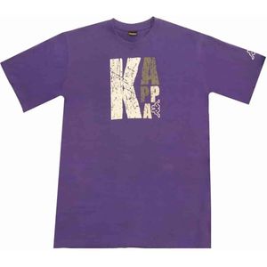 Heren-T-Shirt met Korte Mouwen Kappa Sportswear Logo Paars Maat M