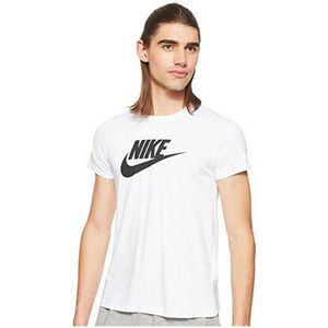 Heren-T-Shirt met Korte Mouwen NSW TEE ESSNTL ICON BV6169  Nike 100 Wit Maat M
