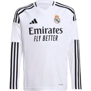 2024-2025 Real Madrid Long Sleeve Home Shirt (Kids)