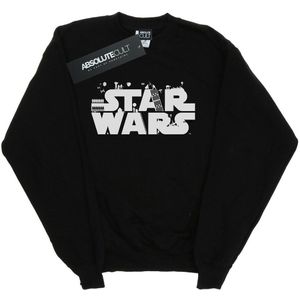 Star Wars Heren Minimalistisch Logo Sweatshirt (XL) (Zwart)