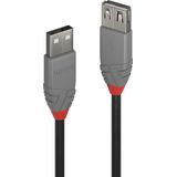 USB-kabel LINDY 36701 Zwart 50 cm (1 Stuks)
