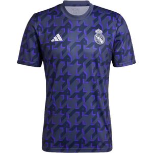 Adidas Real Madrid 23/24 Short Sleeve T-shirt Pre Match Blauw L