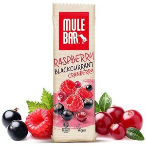 Mulebar Veganistische Energie Reep - 40g - Framboos Zwarte Bes Cranberry
