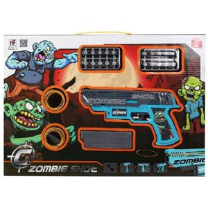 Playset Zombie Shot Pistool met pijltjes Blauw (43 x 30 cm)