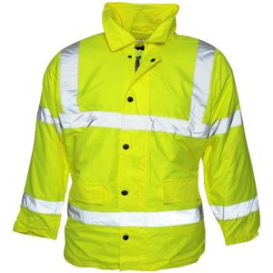 Absolute Apparel Mens Hi Viz Jacket (L) (Saturnus Geel)