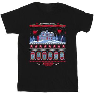 Netflix Mens Stranger Things Fair Isle T-Shirt