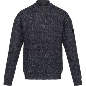 Regatta Heren Solomon Marl Gebreid Sweatshirt met Ritssluiting (M) (Marine)