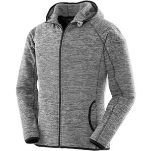 Spiro Dames Micro Fleece Hoodie (XS) (Grijs/Zwart)