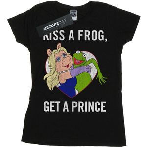 Disney Dames/Dames The Muppets Kiss A Frog Katoenen T-Shirt (S) (Zwart)