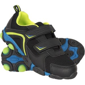 Mountain Warehouse Childrens/Kids Oplichtende Trainers (30 EU) (Zwart/Lijkgroen)