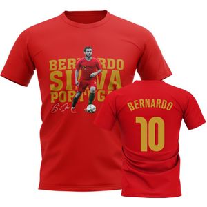 Bernardo Silva Portugal Player Tee (Red)