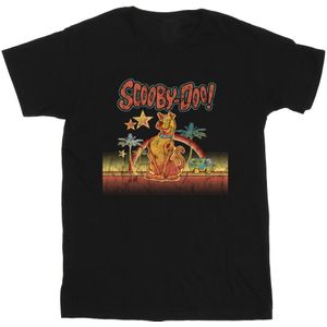 Scooby Doo Jongens Palmbomen T-Shirt (140-146) (Zwart)