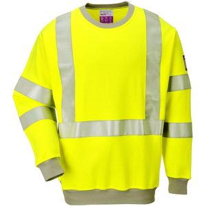 Portwest Mens Flame Resistant Hi-Vis Sweatshirt