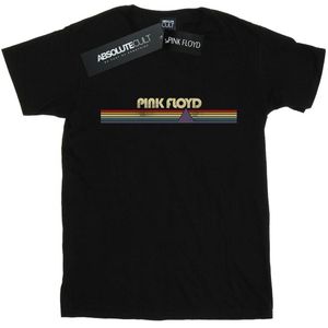 Pink Floyd Meisjes Prisma Retro Strepen Katoenen T-shirt (128) (Zwart)