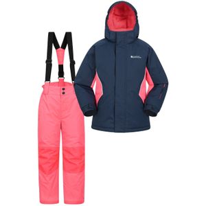 Mountain Warehouse Set kinder/kinder ski-jas & -broek (116) (Donkerblauw)