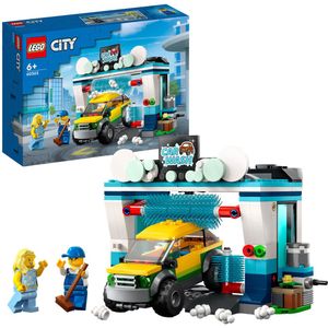 LEGO City Autowasserette Set met Speelgoed Auto - 60362