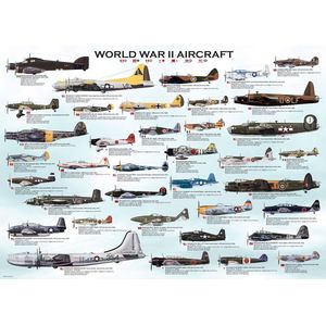 Puzzel Eurographics - Vliegtuigen uit de Tweede Wereldoorlog, 1000 stukjes