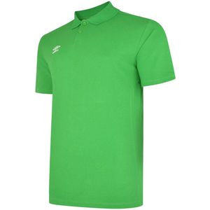 Umbro Jongens Essential Poloshirt (128) (Smaragd/Wit)