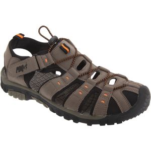 PDQ Mens Toggle & Touch Fastening Synthetic Nubuck Trail Sandals