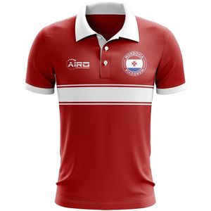 Mordovia Concept Stripe Polo Shirt (Red)