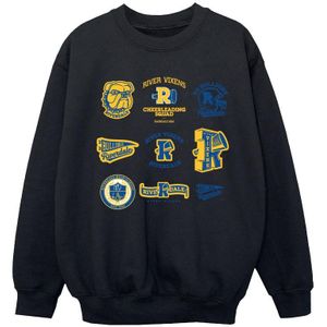 Riverdale Meisjes Sweatshirt met Multi Pictogrammen (152-158) (Zwart)