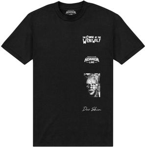 Horror Line Unisex volwassen Vloek van de Weerwolf Multi Grafisch T-shirt (M) (Zwart)