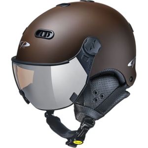 CP Carachillo bruin skihelm - meekleurend Vizier (4 Keuzes)