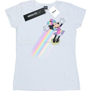 Disney Dames/Dames Minnie Mouse Whoosh Katoenen T-Shirt (M) (Wit)
