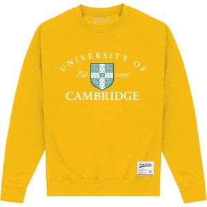 University Of Cambridge Uniseks volwassen Sweatshirt Est 1209 (S) (Goud)