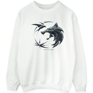 Netflix Mens The Witcher Wolf Logo Sweatshirt