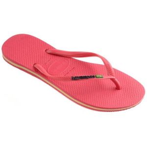 Havaianas Slim Brasil Logo Flamingo slippers dames - roze