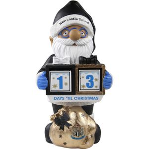 Newcastle United FC Kerstman tuinkabouter  (Zwart/Wit/Goud)