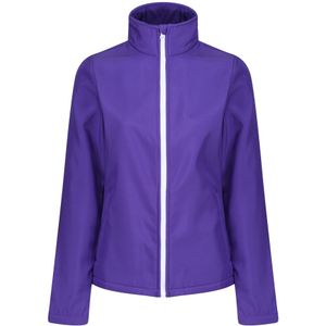 Regatta Opvallende Dames/dames Ablaze Afdrukbaar Soft Shell-jasje (44 DE) (Paars/Zwart)