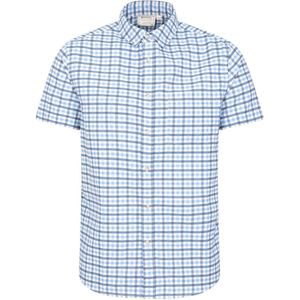 Mountain Warehouse Heren Geruit Easy-Care Overhemd (XS) (Blauw)