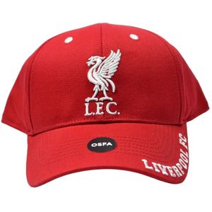 Liverpool FC Unisex Volwassenen Mass Frost Snapback Cap  (Rood/Wit)