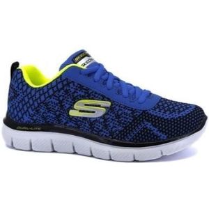 Skechers Flex Advantage 2.0 Golden Point blauw geel sneakers kids