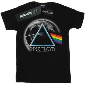 Pink Floyd Meisjes Donkere kant van de maan verkleurd katoenen T-shirt (128) (Zwart)