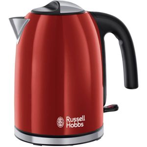 Russell Hobbs 20412-70 Colours Plus+ Waterkoker 2400W 1.7L Rood/RVS