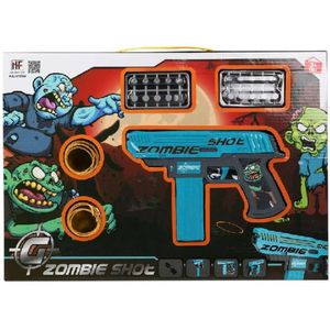 Playset Zombie Shot Pistool met pijltjes Blauw (43 x 30 cm)